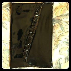 Vintage patent leather clutch